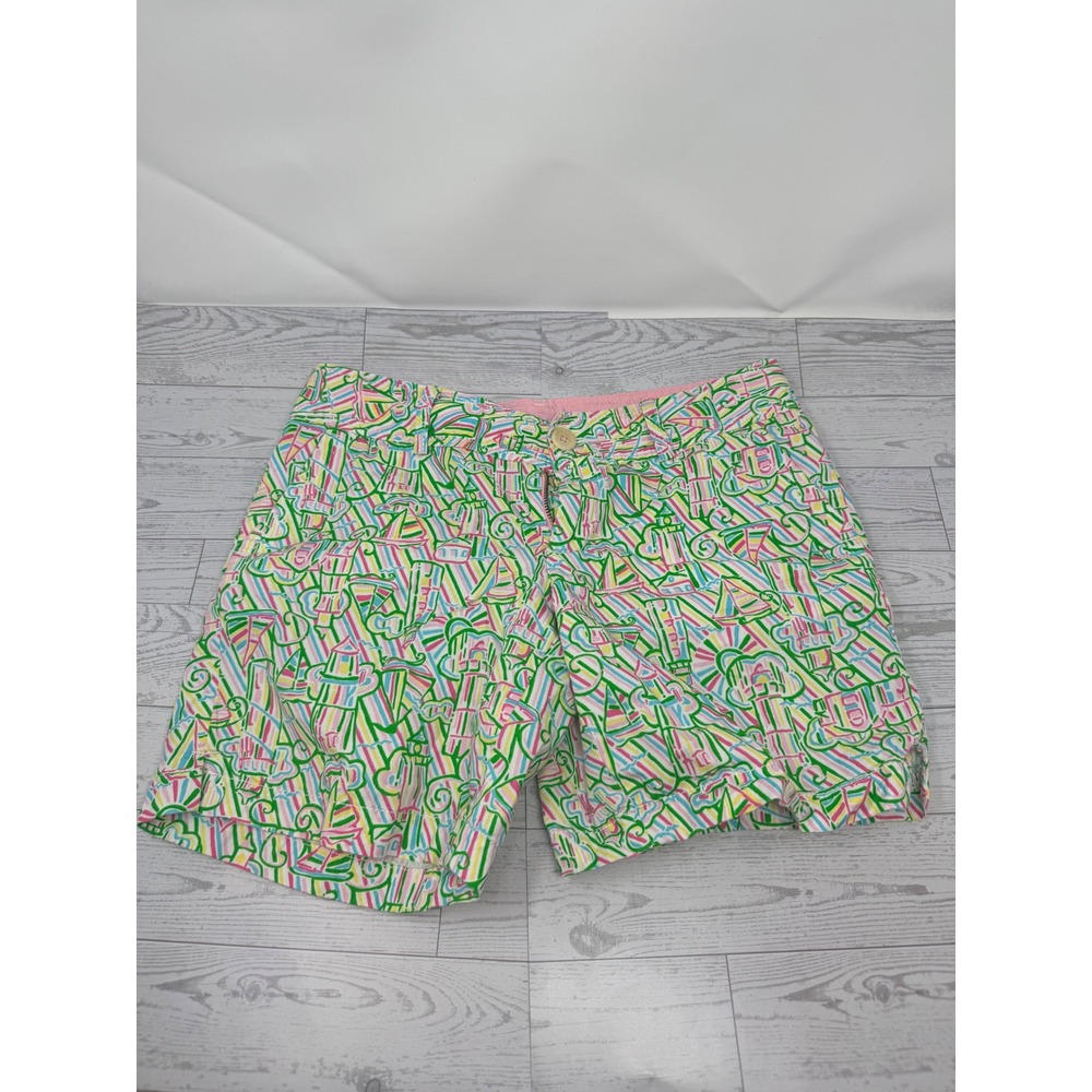 Lilly Pulitzer Women's Shorts Size‎ 0 Colorful Printed Casual Everyday